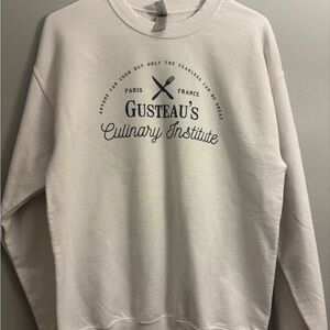 Gildan Ratatouille White Crewneck Sweater